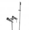 BESCO Bateria wannowa ścienna Zea chrom BW-ZS-CH